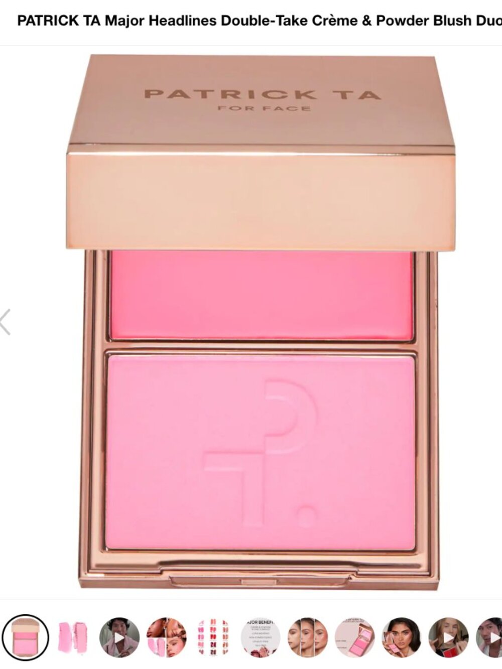 PATRICK TA Major Headlines Double-Take Crème & Powder Blush Duo - Just Enough